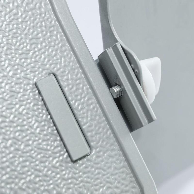 Adjustable Folding Laptop Desk with Mouse Board - Silver 4