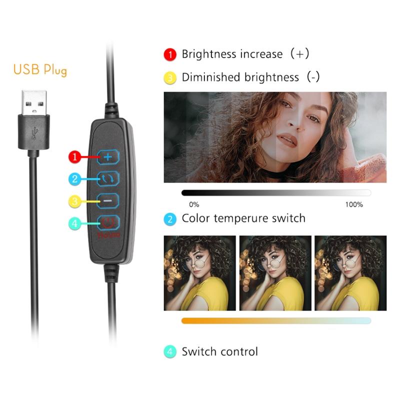 30cm Bracket Flat-panel Live Fill Light - 8 Inch 3200-5500k Three-colour Temperature 5