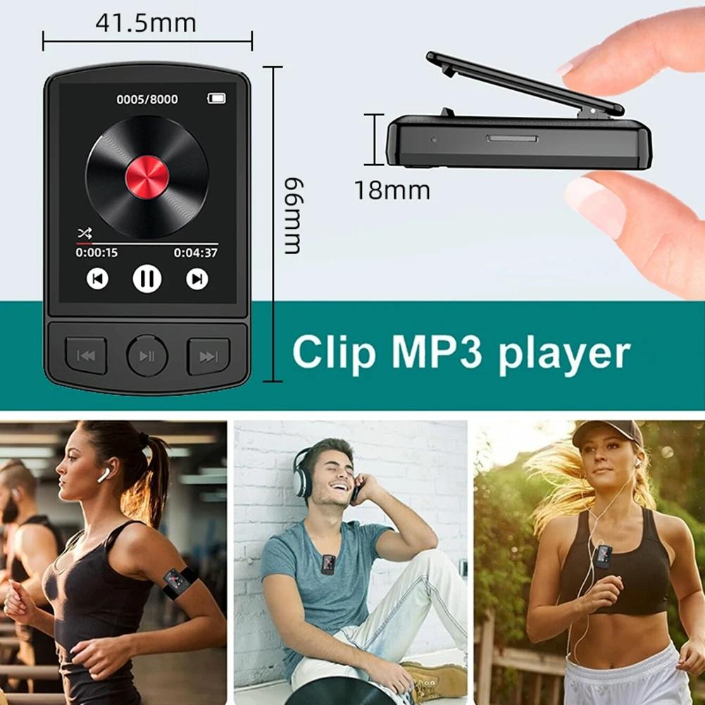 1.8 Inch Color Screen Mp3 / Mp4 Bluetooth Walkman With Back Clip - 8Gb 5