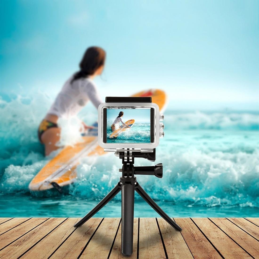 Foldable 3-way Tripod Selfie Stick for Action Cameras - 20-58cm Length 5