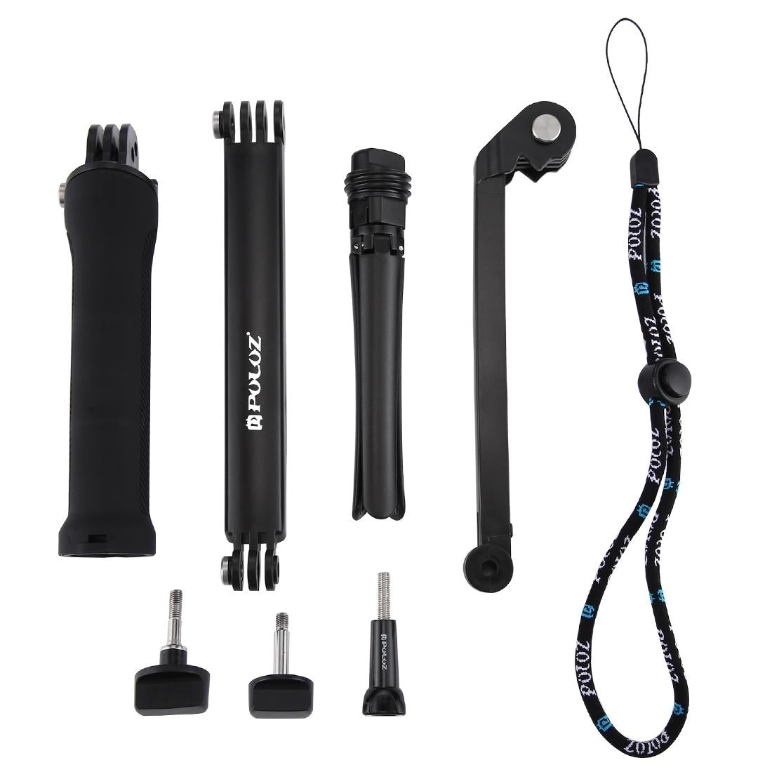 Foldable 3-way Tripod Selfie Stick for Action Cameras - 20-58cm Length 6