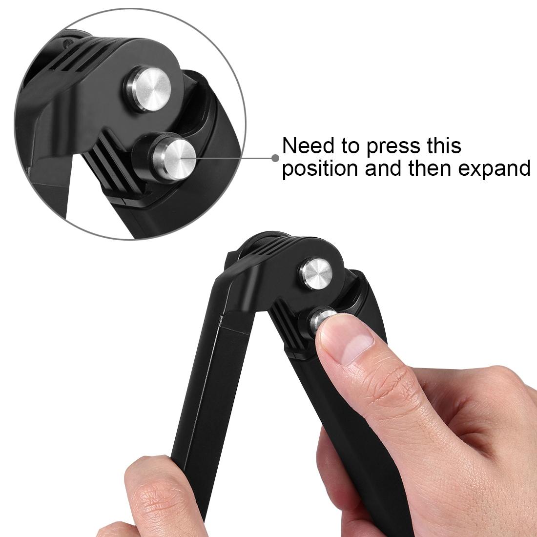 Foldable 3-way Tripod Selfie Stick for Action Cameras - 20-58cm Length 10