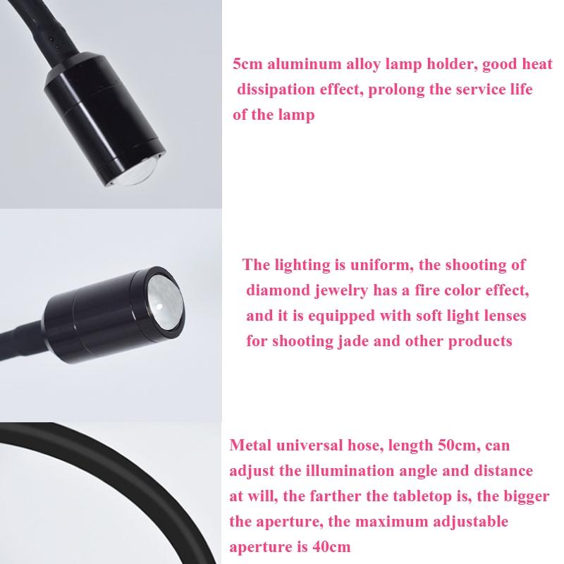 Adjustable Led Jewelry Table Lamp for Family Portraits 8