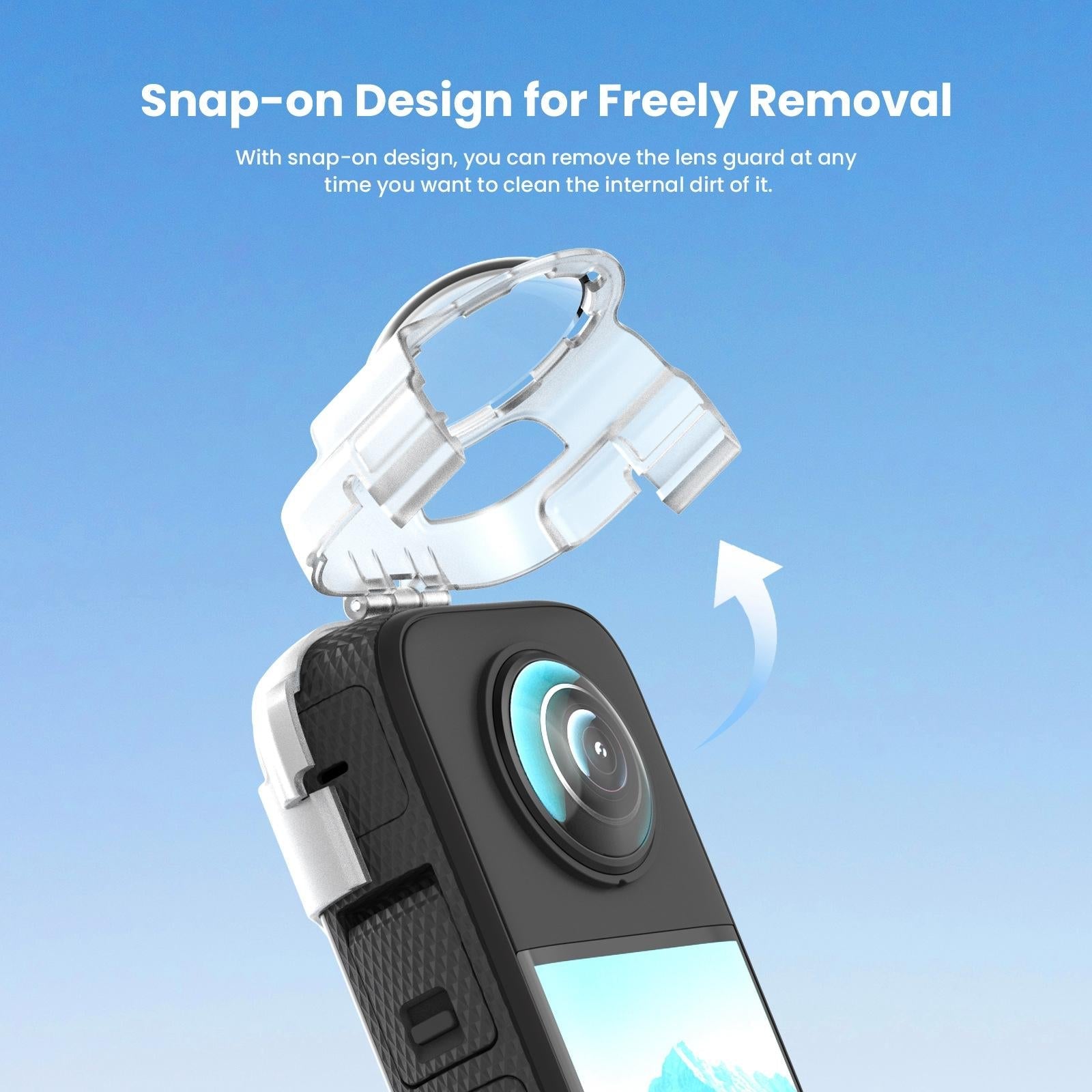 Amagisn Protective Lens Guard for Insta360 X3 Camera - Silicone Case 6