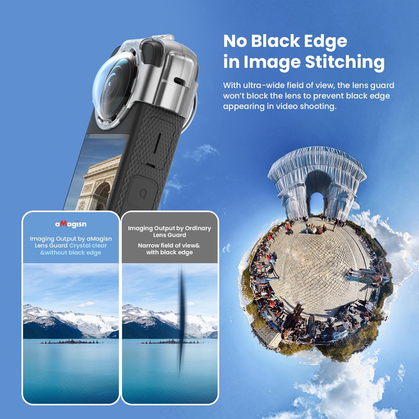 Amagisn Protective Lens Guard for Insta360 X3 Camera - Silicone Case 9
