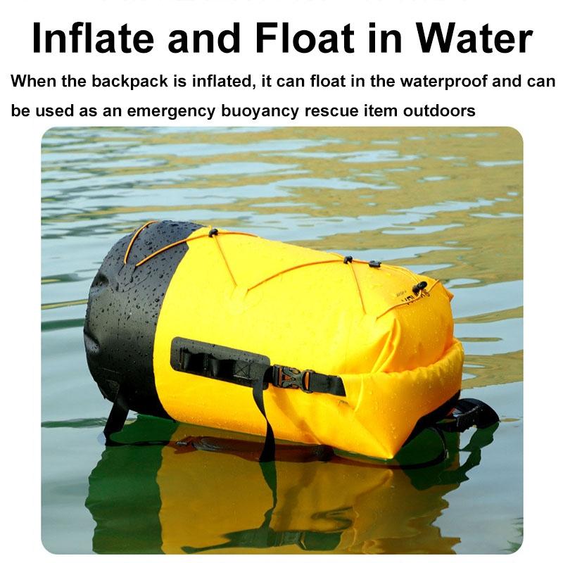 Waterproof Outdoor Stream Tracing Backpack Black 16L - Yellow-26L 9