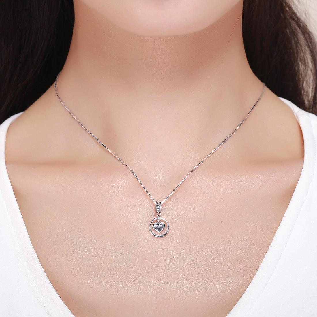 925 Sterling Silver Mothers Love Bead Bracelet Set Perfect For Mother'S Day Style - Bead + Necklace 7
