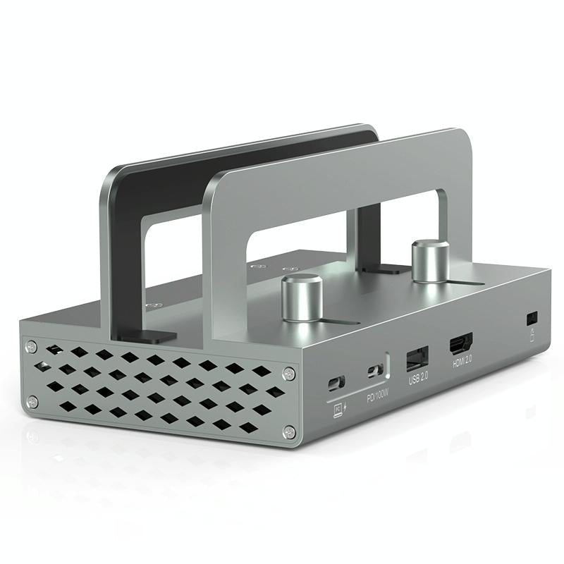 Vertical Laptop Docking Station with 4k / 60hz Type-c Hub - 11-In-1 With Lan 3
