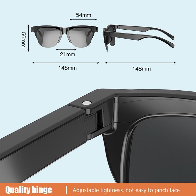 Bluetooth 5.3 Smart Sunglasses with Wireless Headset and Anti-glare Protection 3