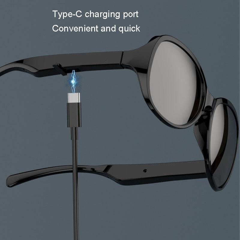 Bluetooth 5.3 Smart Sunglasses with Wireless Headset and Anti-glare Protection 14