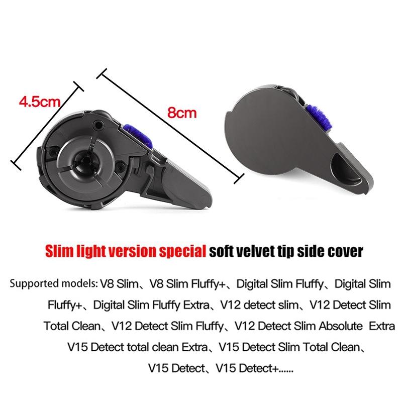 Soft Velvet Suction Head Cover for Dyson Slim Light Vacuum 5
