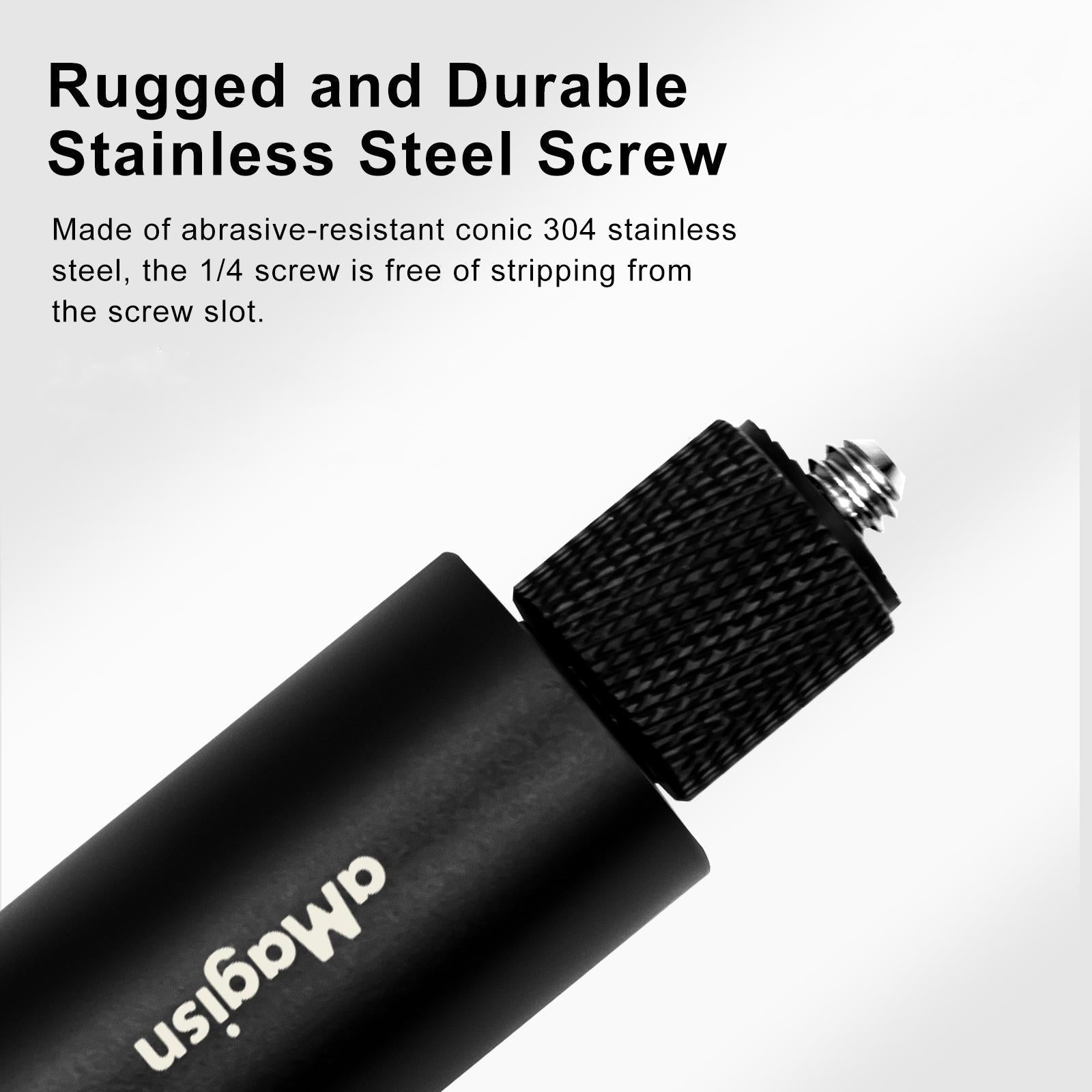 70cm Straight Pull Selfie Stick for Sports Cameras with 3 Jaw Screw - Rod+1/4 Turn 3 Jaw+Screw 6