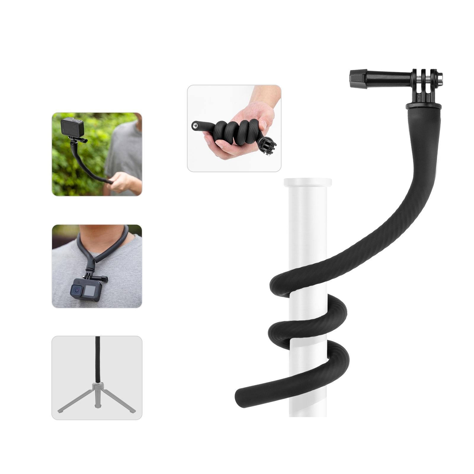 Versatile Octopus Tripod for Action Camera and Phone - Flexible Mount - With Phone Clip Kit 3