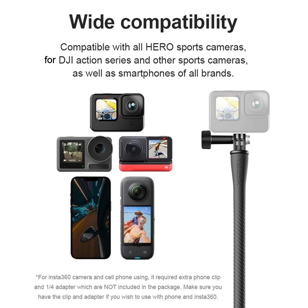 Versatile Octopus Tripod for Action Camera and Phone - Flexible Mount - With Phone Clip Kit 7