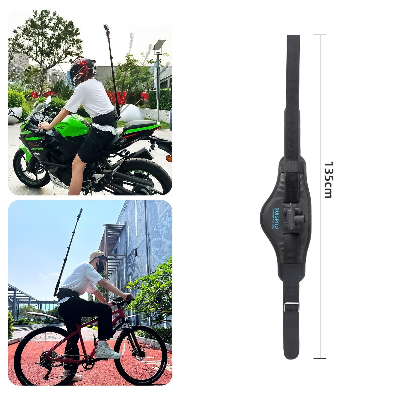 Phone Gimbal Stabilizer Waist Belt Strap - With Action Cameras Adapter 13