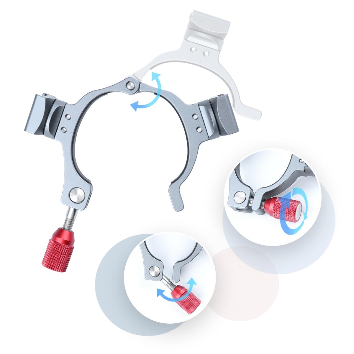 Extension Bracket with Dual Cold Shoe for Dji Om4 / Mobile 3 Stabilizer 4