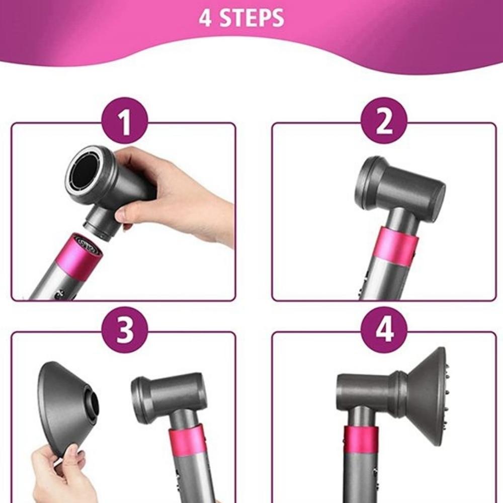 Airwarp Diffusion Nozzle for Dyson Hair Dryer - Anti Lifting Kit 15