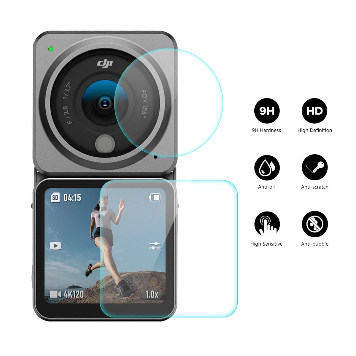 Dji Action 2 Dual Screen Combo Tempered Glass Film - 0.2mm 9h 3