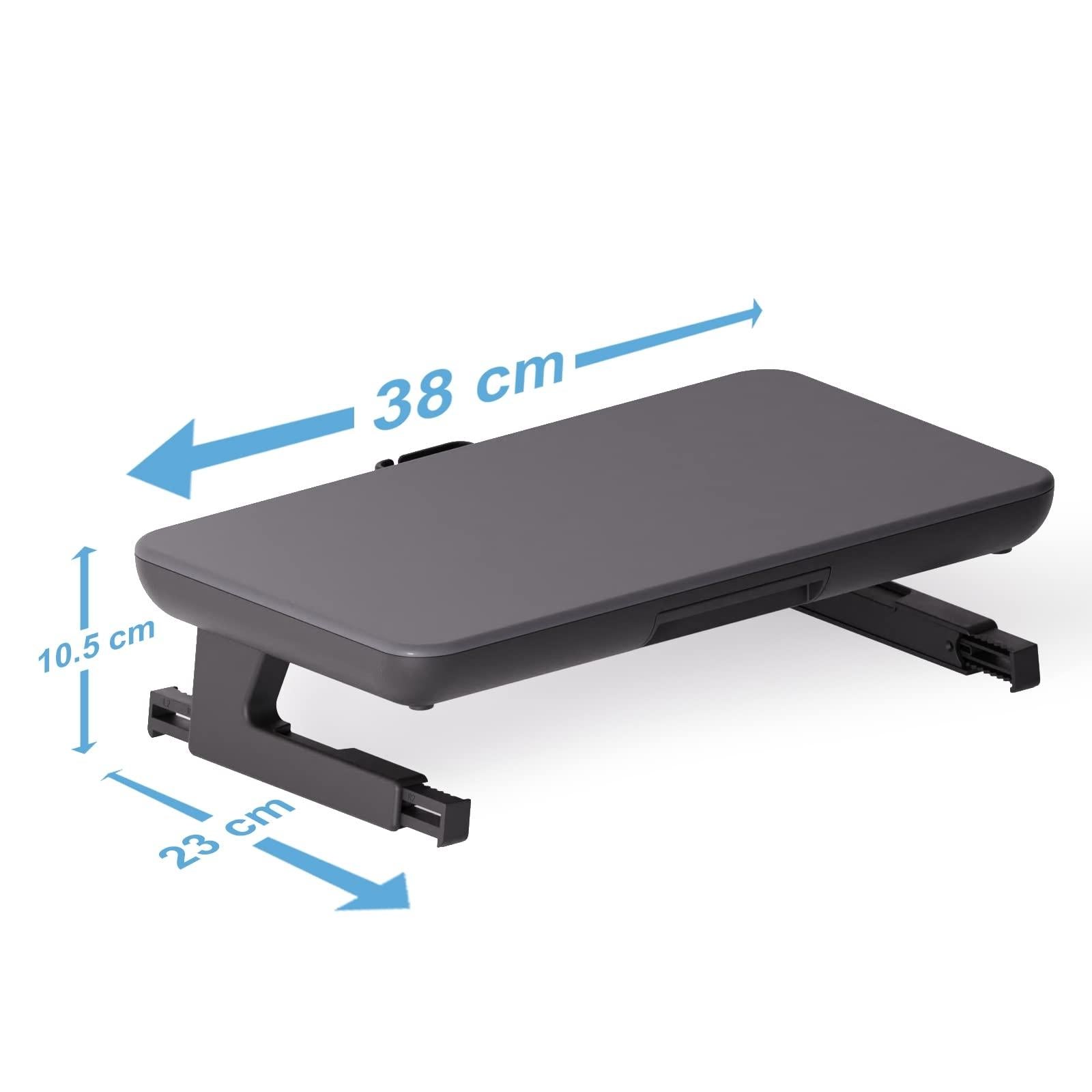 Adjustable Laptop Stand with Storage Drawer - Height Riser - Upgrade 10