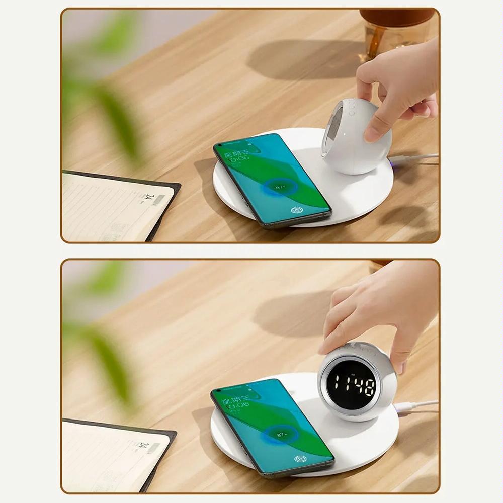 15W Rotatable Night Light Fast Charger Wheat - Wheat-Colour 6