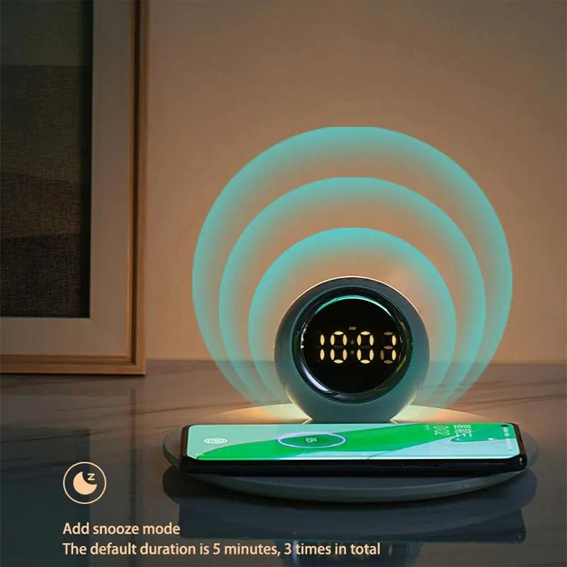 15W Rotatable Night Light Fast Charger Wheat - Wheat-Colour 9
