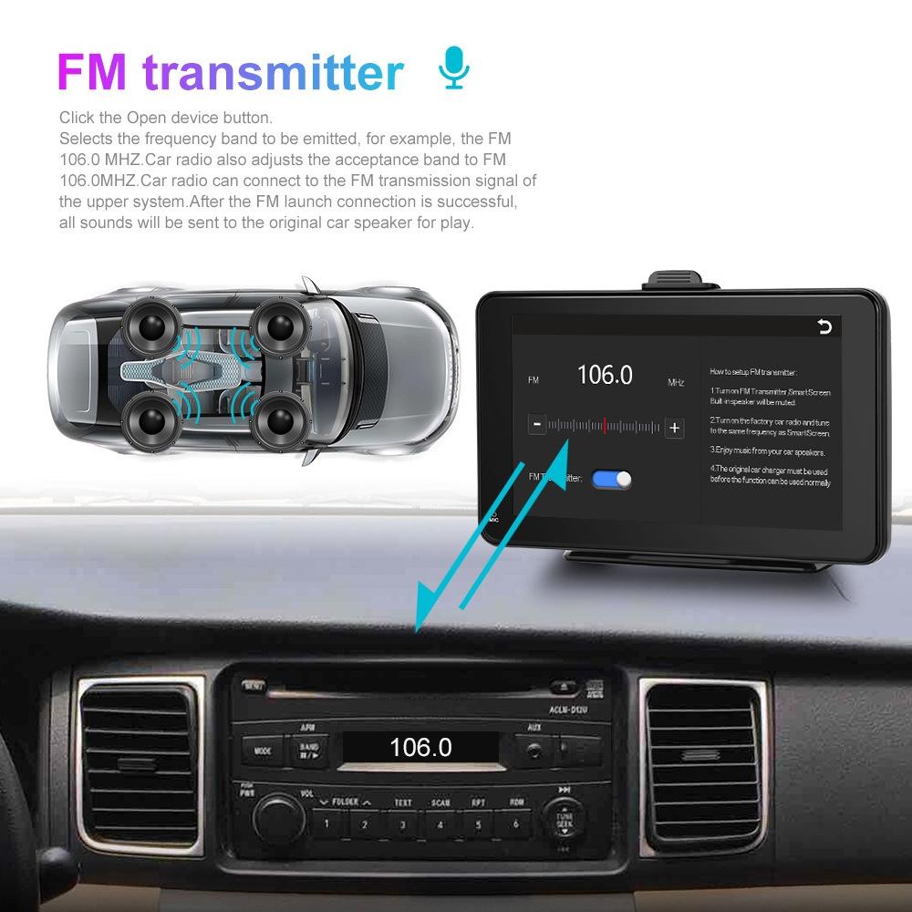 7 Inch Hd Smart Screen With Wireless Carplay & Android Auto + Camera 5