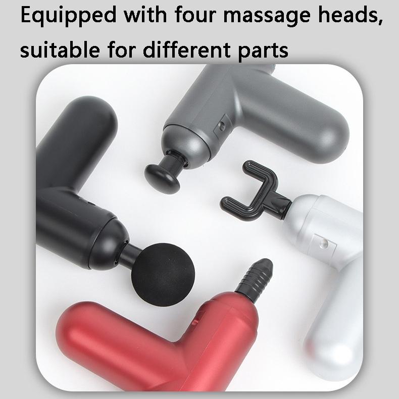 Compact Vibrating Fascia Massage Gun - Gray 5