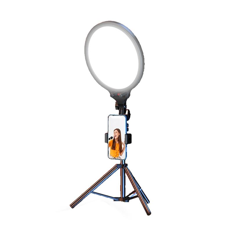 Full-screen Selfie Ring Light Tripod Set for Live Stream - 210cm Height - 55Cm Bracket With Remote Control 12