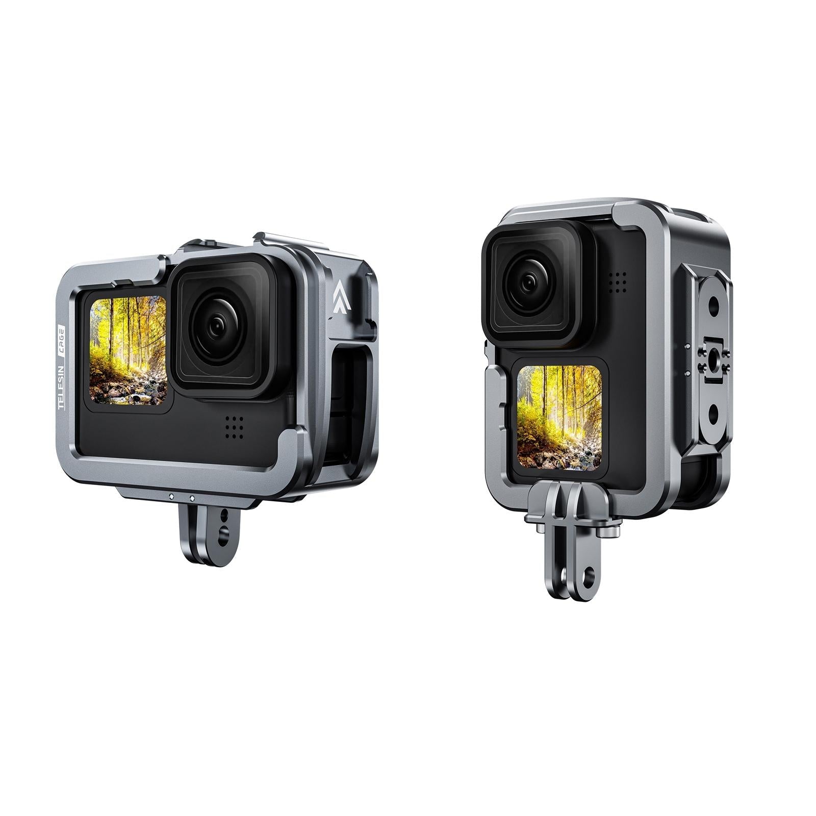 Vertical Shooting Set for Gopro Hero11 / 10 / 9 with Aluminium Alloy Frame