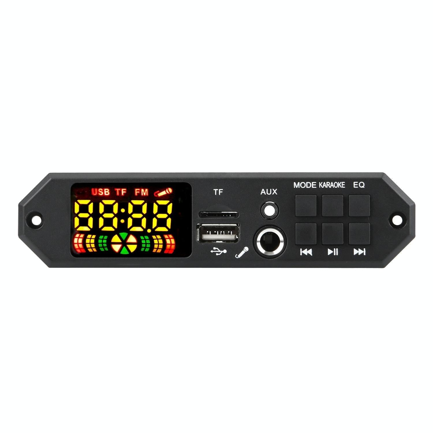 12V Bluetooth Mp3 Decoder Board W / 80W Power Amp & Colour Screen - Silicone Remote Control