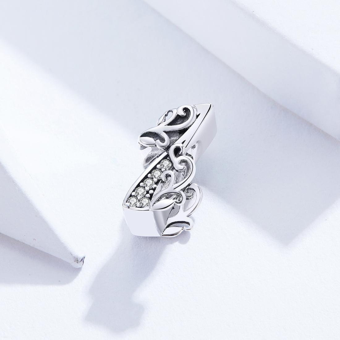 925 Sterling Silver Relief Number Series 0 9 Beads For Diy Bracelets & Necklaces Style - 1 4