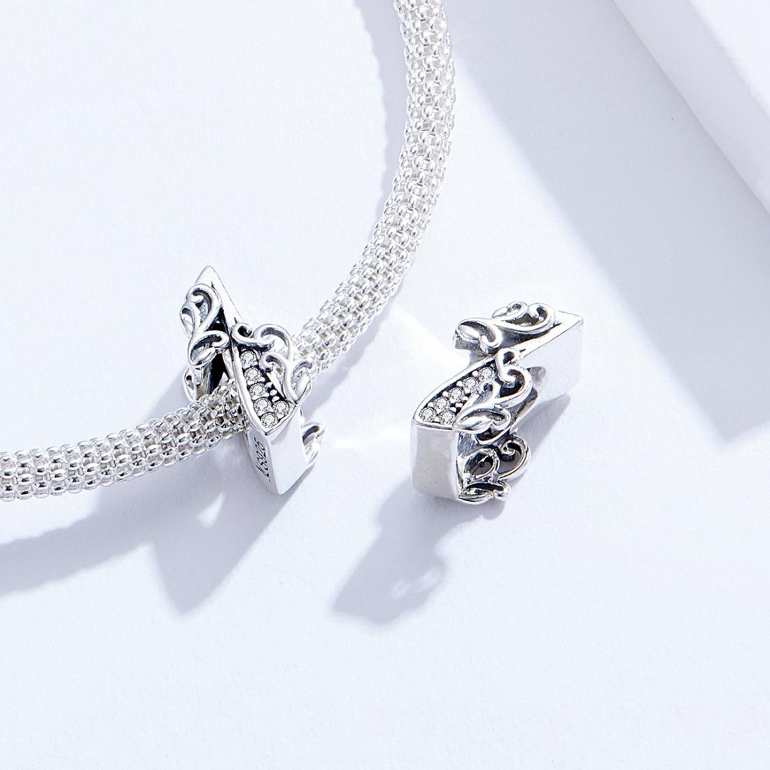 925 Sterling Silver Relief Number Series 0 9 Beads For Diy Bracelets & Necklaces Style - 1 6