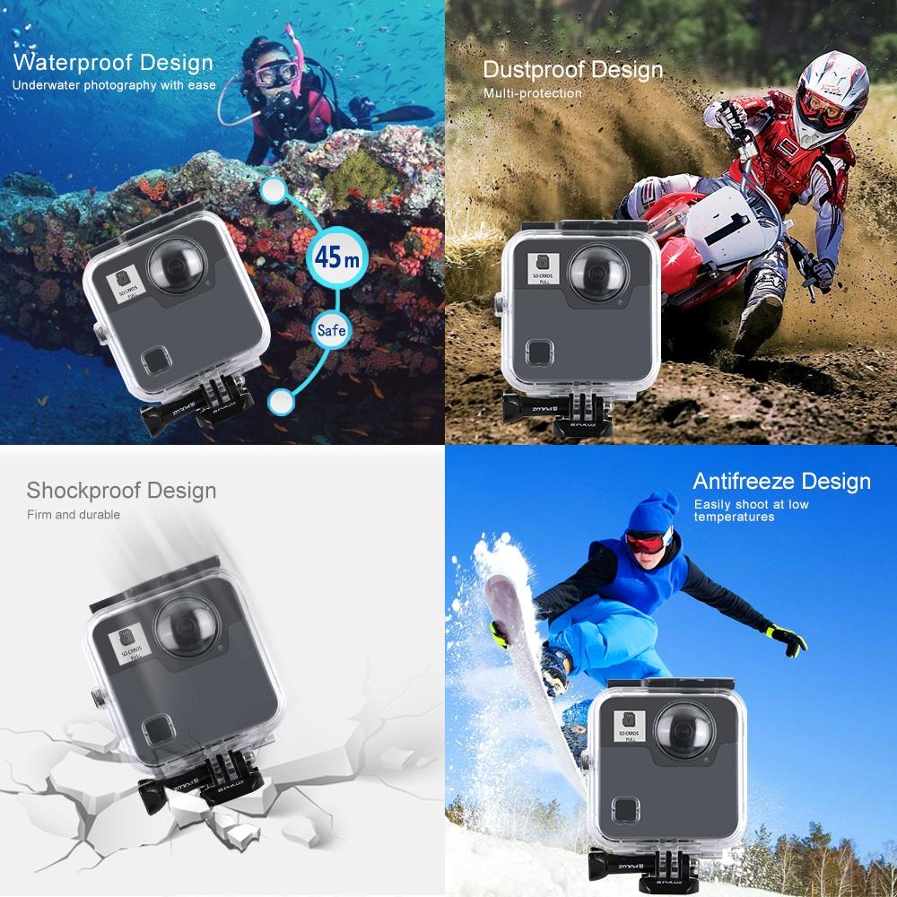Waterproof Diving Case for Gopro Fusion - 45m Depth 8