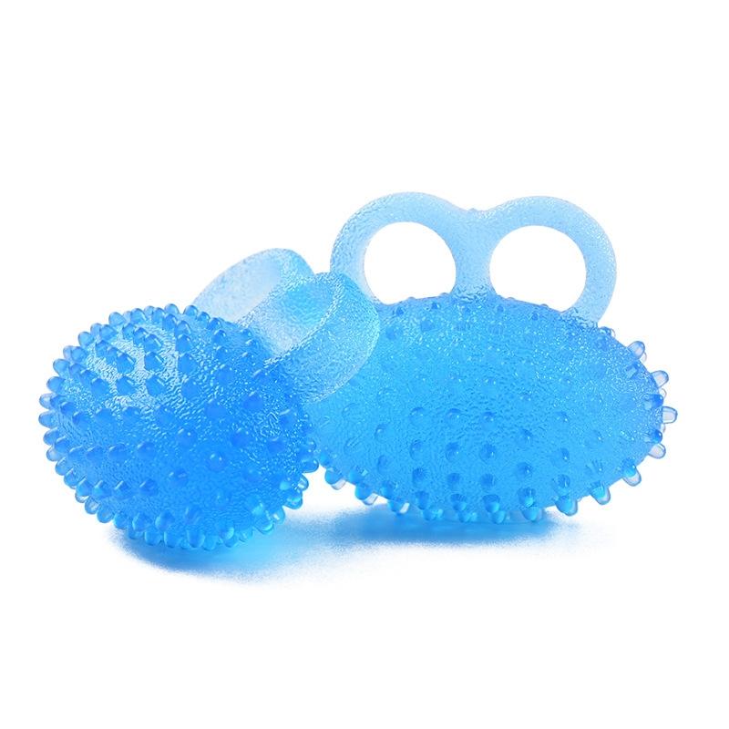 2-Piece Tpr Grip Ball For Stroke Rehabilitation & Massage Fits Two Fingers 4