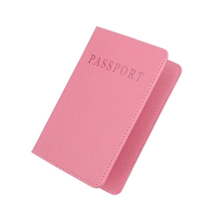 Khaki Frosted Pu Multi Card Passport Holder For Travel Abroad 6