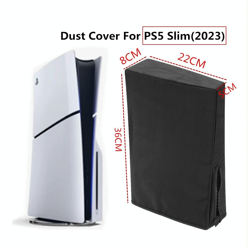 Black Dust Cover for Ps5 Slim - Horizontal Disc & Digital - Vertical Black 3