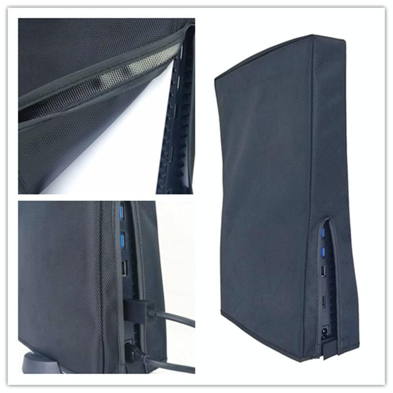 Black Dust Cover for Ps5 Slim - Horizontal Disc & Digital - Vertical Black 7