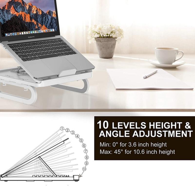 Adjustable Foldable Laptop Stand for Cooling and Ergonomic Lifting 5