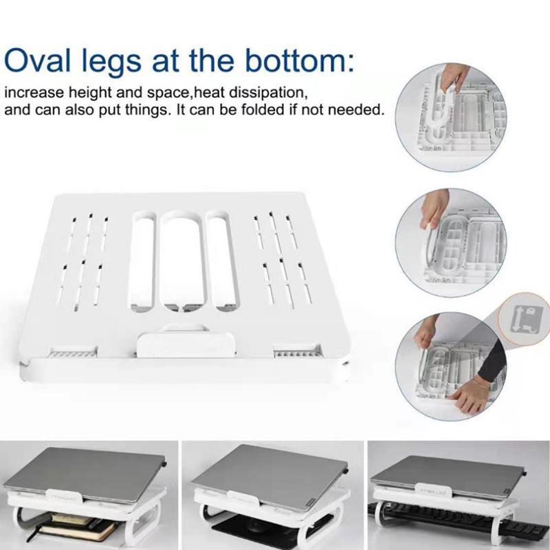 Adjustable Foldable Laptop Stand for Cooling and Ergonomic Lifting 8