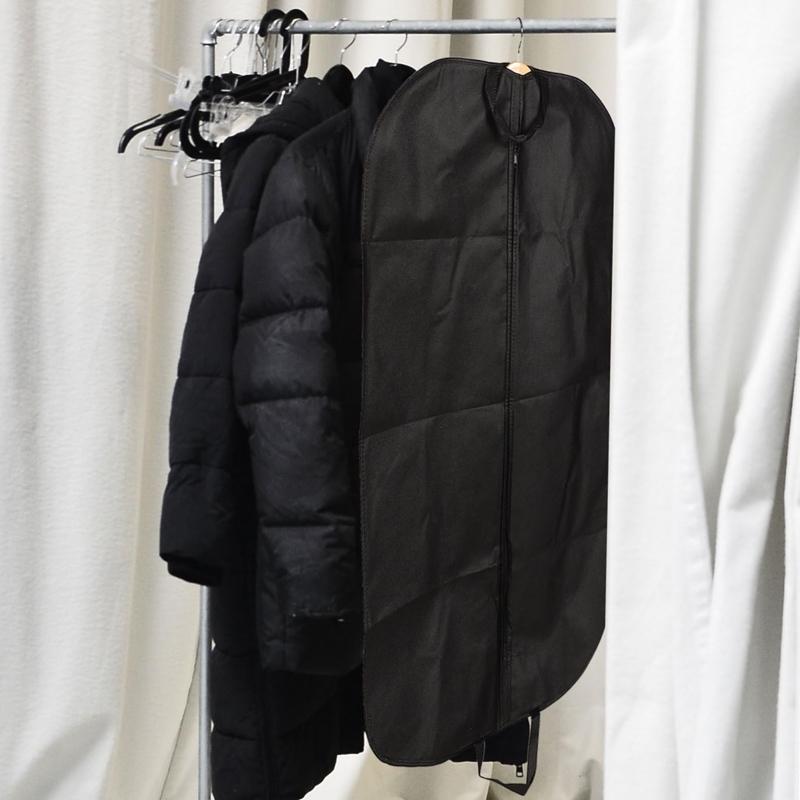 Black Non Woven Coat Suit Dust Bag 60X100Cm - Black 60X100Cm 9