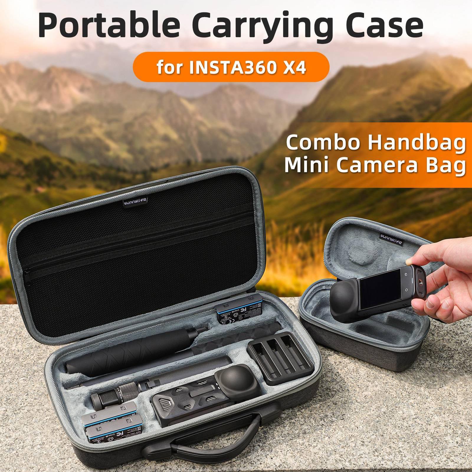 Insta360 X4 Sunnylife Mini Camera Bag for Carrying Model X4-b812 - X4-B816 Combo Bag 4