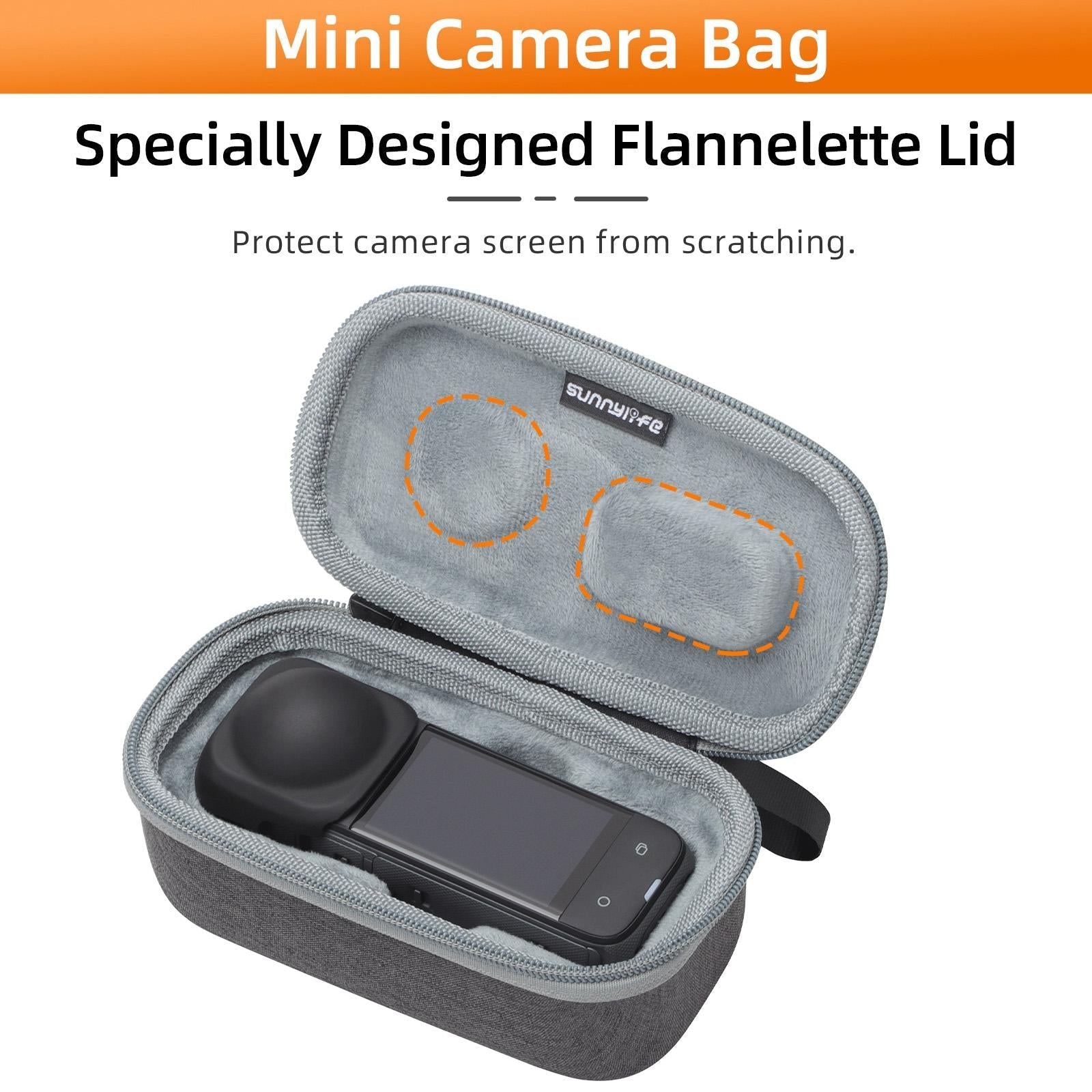 Insta360 X4 Sunnylife Mini Camera Bag for Carrying Model X4-b812 - X4-B816 Combo Bag 10