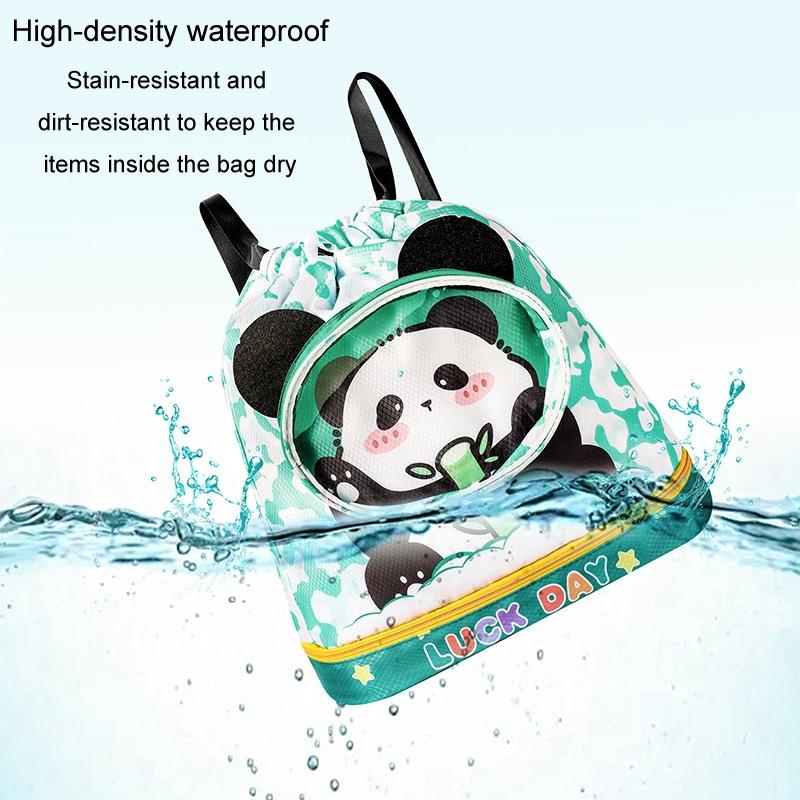 Kids' Cartoon Swim Bag Waterproof Dry / Wet Portable - Small Astronaut 6