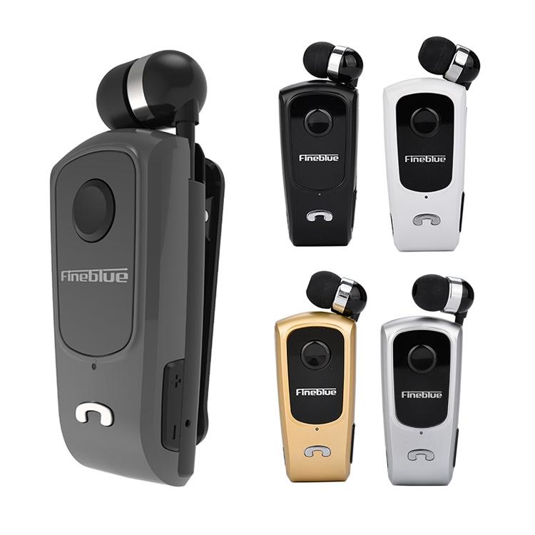 Retractable Bluetooth Headset with Caller Vibration Reminder 3