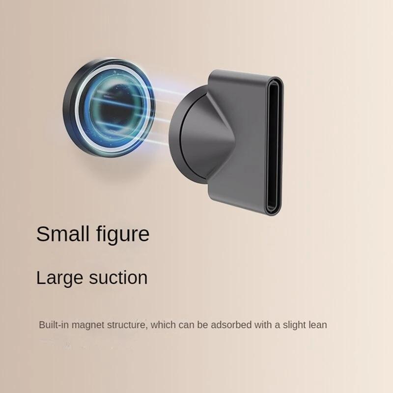 Wall Mounted Magnetic Blower Holder for Nozzles - no Punch Needed - For Dyson Hair Dryer Nozzle 7