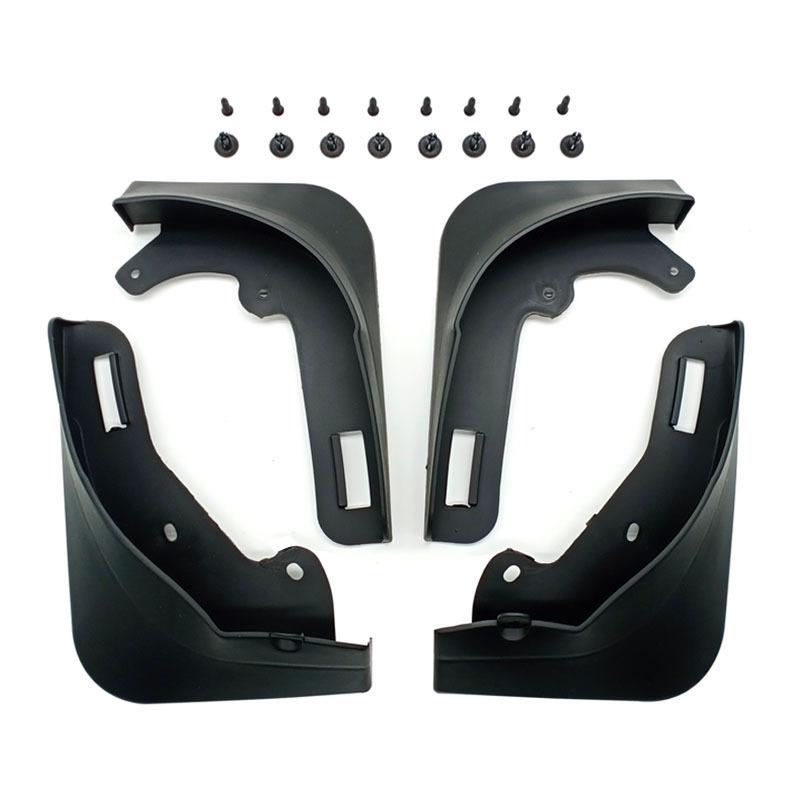For Tesla Model Y Car Punch-Free Front And Rear Wheel Soft Rubber Fender Guard - Carbon Fiber - Carbon Fiber 3