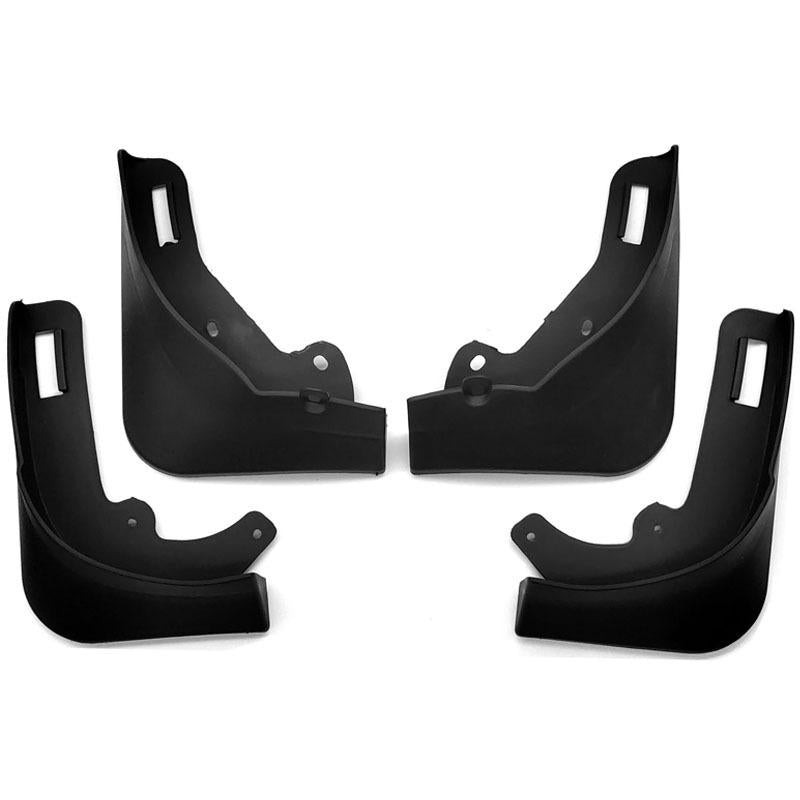 For Tesla Model Y Car Punch-Free Front And Rear Wheel Soft Rubber Fender Guard - Carbon Fiber - Carbon Fiber 11