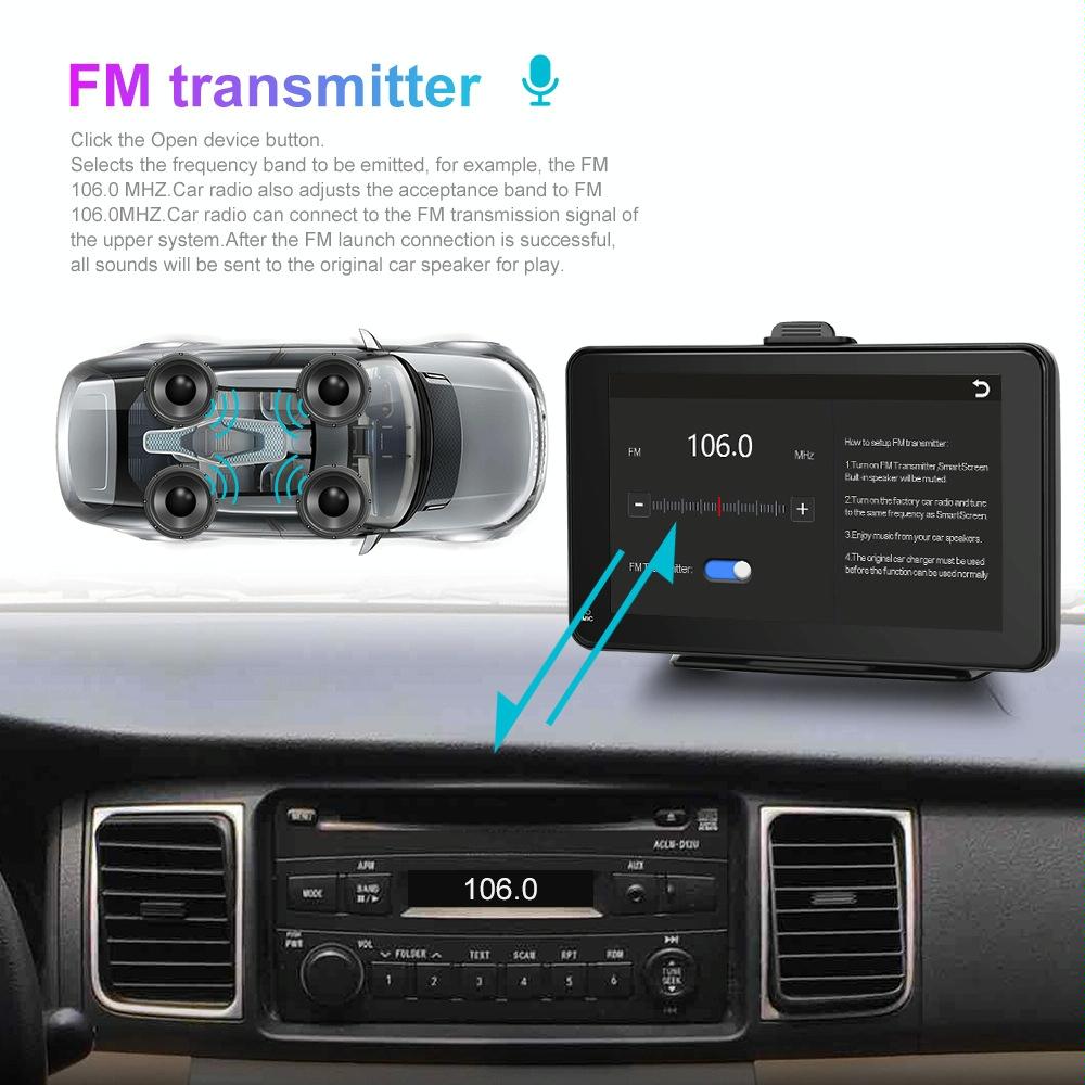 7 Inch Hd Smart Screen Carplay + Android Auto + Android - 32G 4
