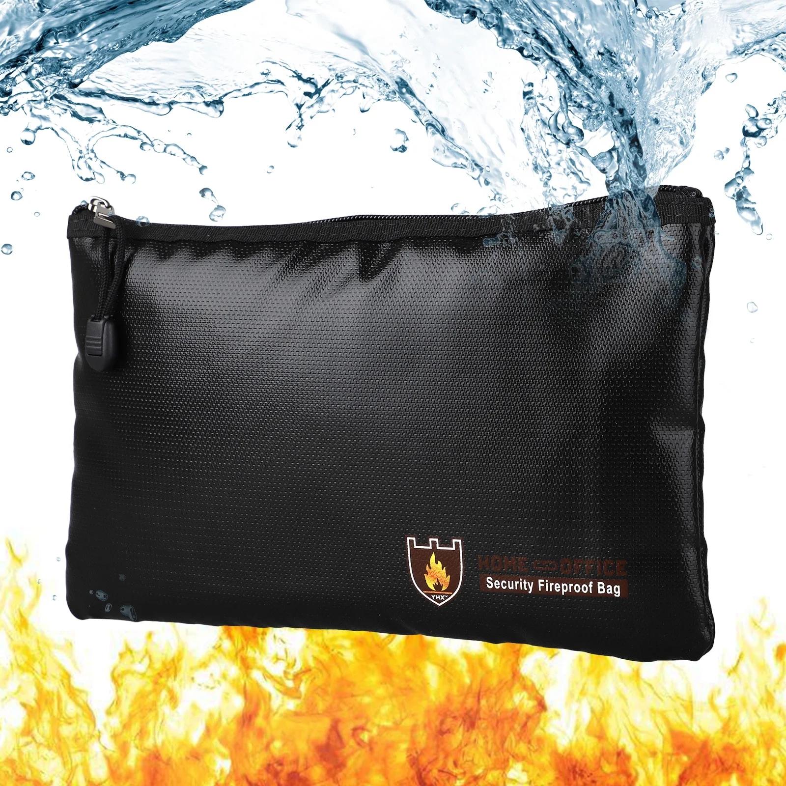 Secure Fireproof Waterproof Bag For Valuables - 11.4X7.9 Inch