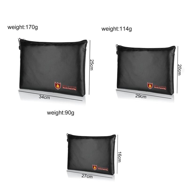 Secure Fireproof Waterproof Bag For Valuables - 11.4X7.9 Inch 7
